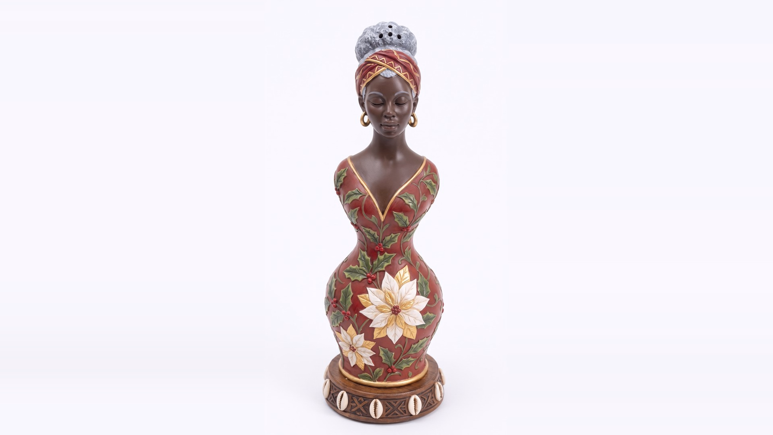 Miss Poinsettia holiday shaker